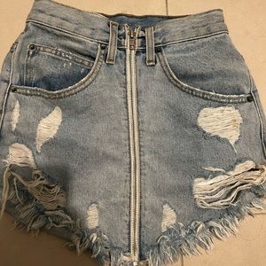 LF denim skirt